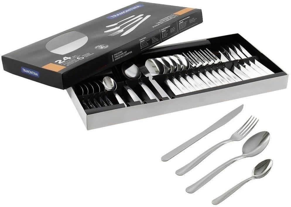 Faqueiro Tramontina Inox Búzios 24 Peças